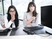 Alison Rey și Gina Valentina la lucru